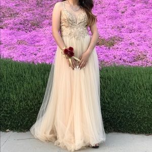 Champagne flows dress